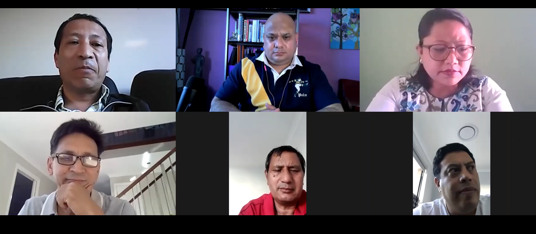 The participants in the Nepalbhasa online class