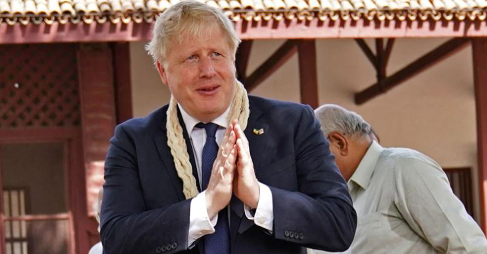 UK Priminister Borish johnson in India